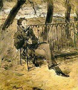 Pushkin puistossa (V.A.Serov, 1899)