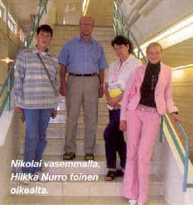 Nikolai vasemmalla, Hilkka Nurro toinen oikealta.