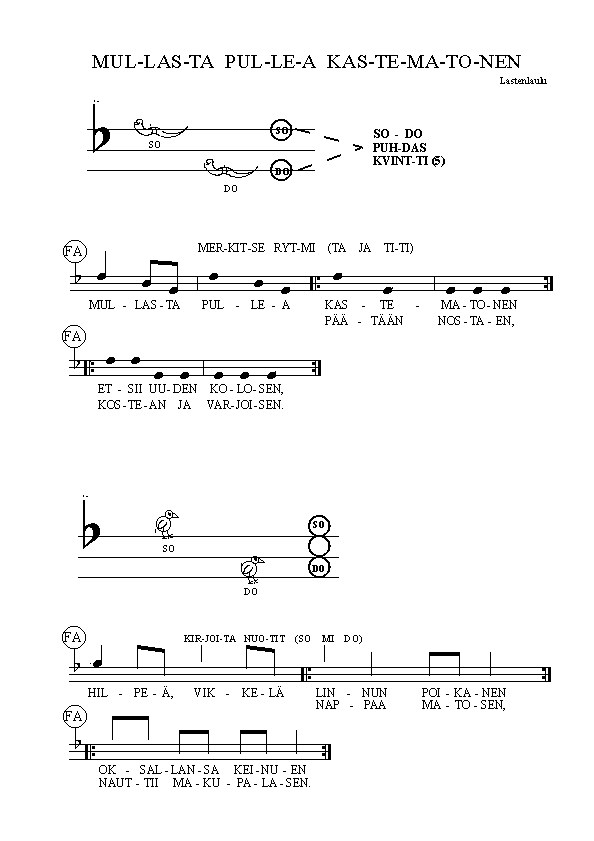 KLIK-KAA:   KUU-LET  MU-SII-KIN